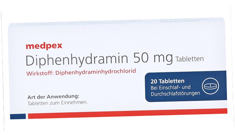 Thuốc trị ngứa nổi mề đay Diphenhydramine