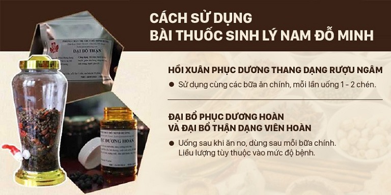 Cách sử dụng bài thuốc Sinh lý nam Đỗ Minh