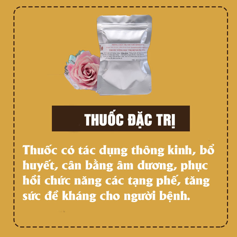 Tác dụng bài thuốc uống Phụ Khang Đỗ Minh