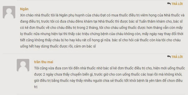 Nhiều phụ huynh phản hồi rất tích cực về hiệu quả bài thuốc Đỗ Minh Đường trên các diễn đàn, hội nhóm mạng xã hội