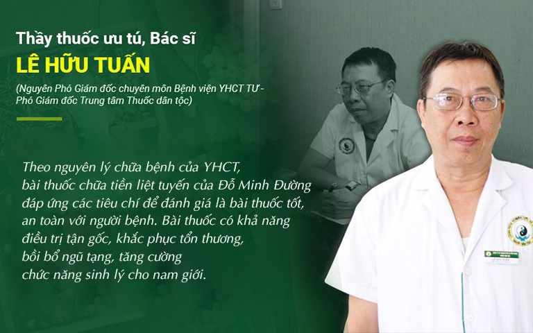 Chuyên gia đánh giá về bài thuốc chữa bệnh tiền liệt tuyến Đỗ Minh Đường