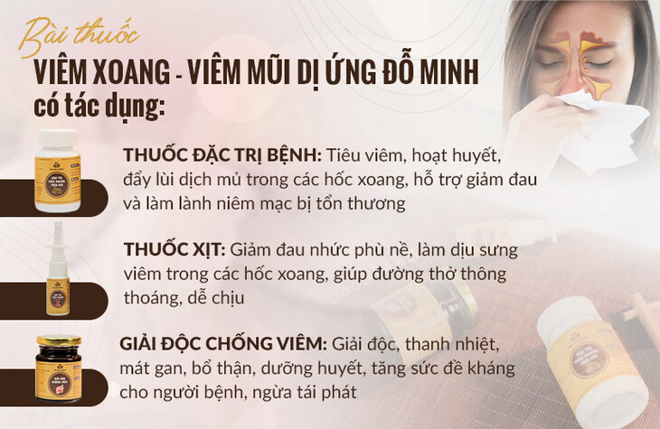 Bài thuốc Đỗ Minh Đường chữa viêm xoang hiệu quả