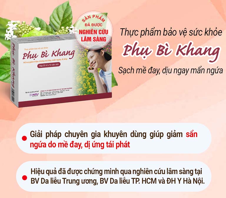 Thuốc trị mề đay Phụ Bì Khang