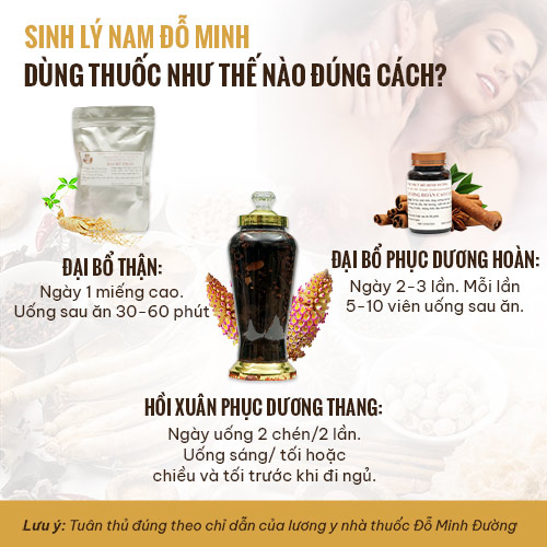 Bài thuốc Sinh lý nam Đỗ Minh dùng thế nào