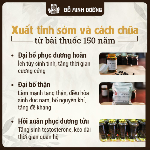 Bài thuốc 155 tuổi chữa xuất tinh sớm của Đỗ Minh Đường