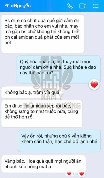 Bệnh nhân phản hồi