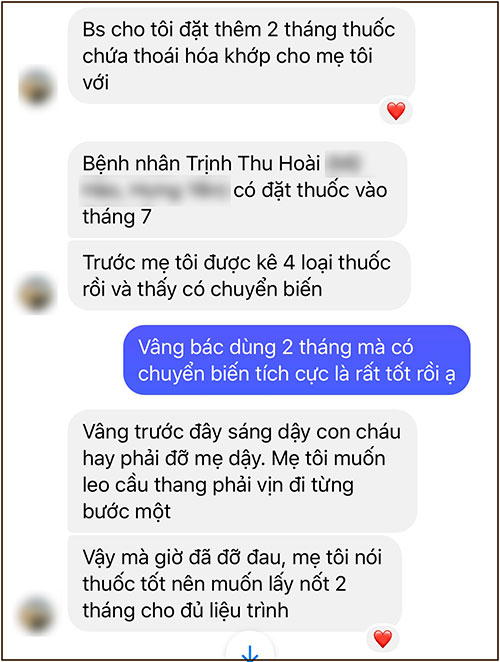 Người bệnh để lại đánh giá tích cực về hiệu quả bài thuốc Đỗ Minh Thoát Vị Thang