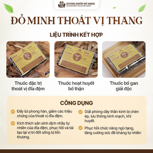 Bài thuốc Đỗ Minh Thoát vị thang