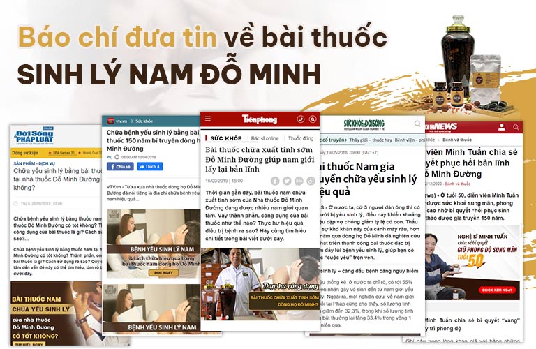 Báo chí nói gì bài thuốc Sinh lý nam Đỗ Minh