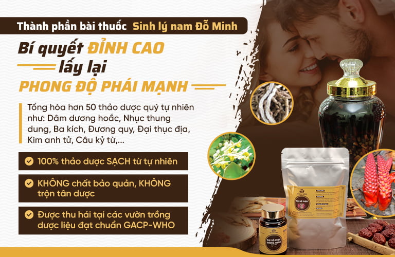 Bài thuốc được làm từ dược liệu chuẩn sạch 100%