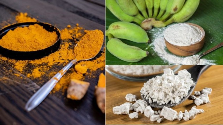 thuốc trị đau dạ dày từ nghệ tươi, chuối chát và sắn dây