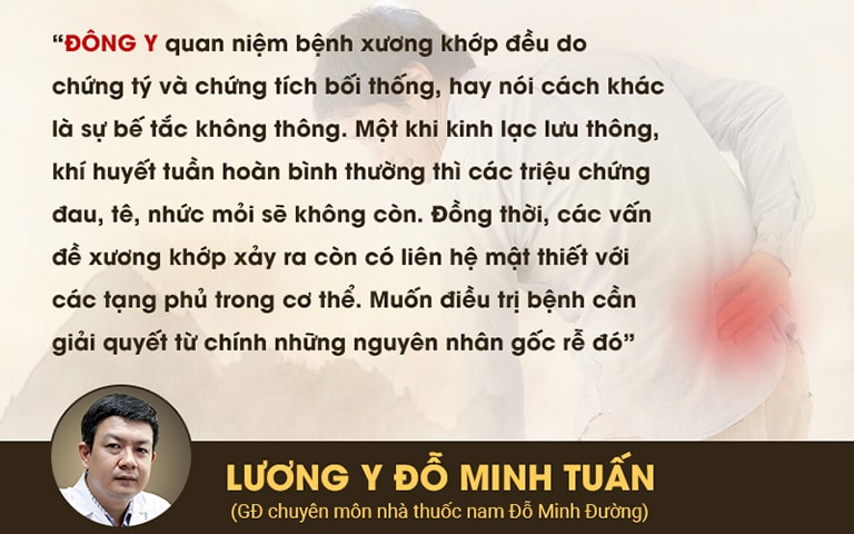 Cơ chế trị bệnh xương khớp trong đông y