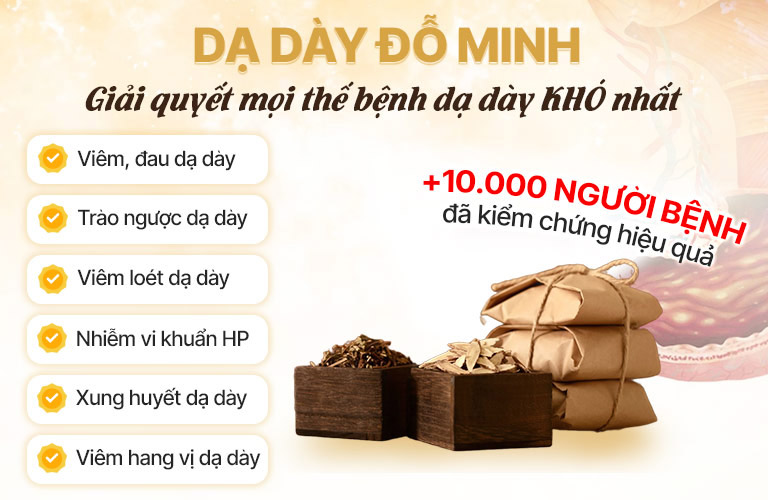 hàng ngàn bệnh nhân đã thoát khỏi tình trạng bệnh dạ dày đeo bám dai dẳng