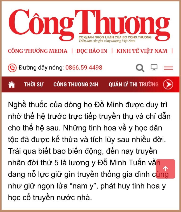 Nhà thuốc Đỗ Minh Đường vẫn đang duy trì và  bảo tổn tin hoa YHCT 