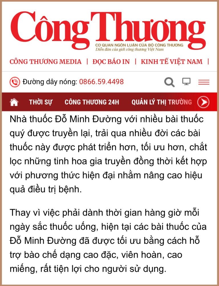 Các bài thuốc của đơn vị được đánh giá cao