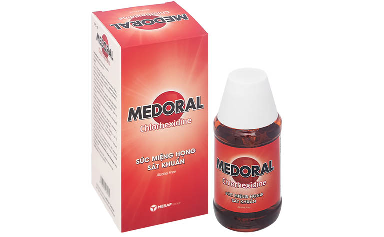 nước súc miệng trị viêm amidan Medoral