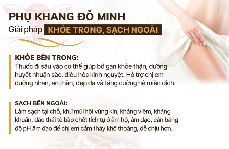 Tác dụng bài thuốc Phụ Khang Đỗ Minh