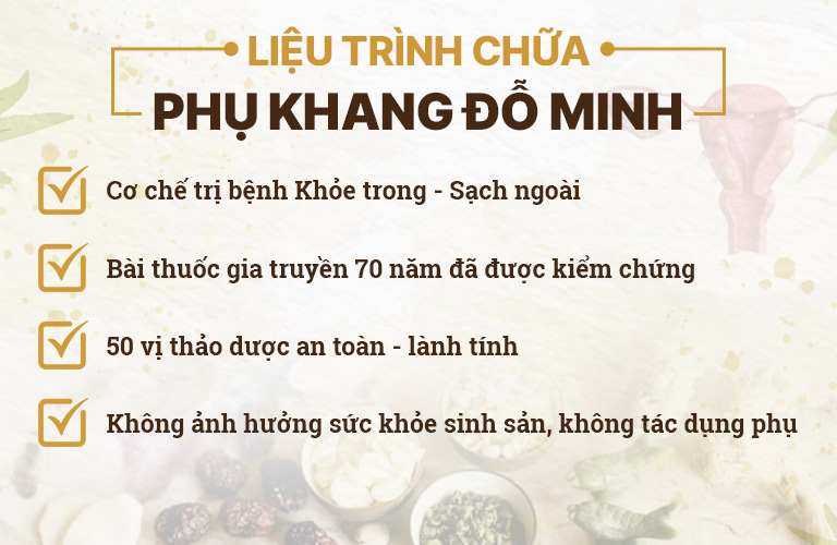 Ưu điểm vượt trội bài thuốc Phụ Khang Đỗ Minh