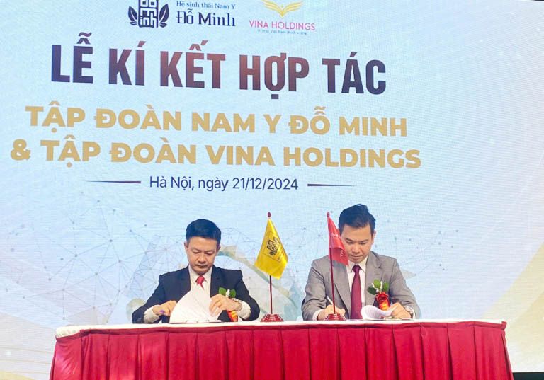 Lễ kí kết hợp tác giữa Tập Đoàn Nam Y Đỗ Minh và Tập đoàn Vina Holdings