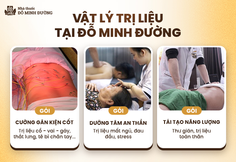 Thông tin các gói trị liệu tại Đỗ Minh Đường