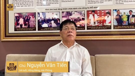 Chú Tiến điều trị vôi hóa cột sống tại Đỗ Minh Đường