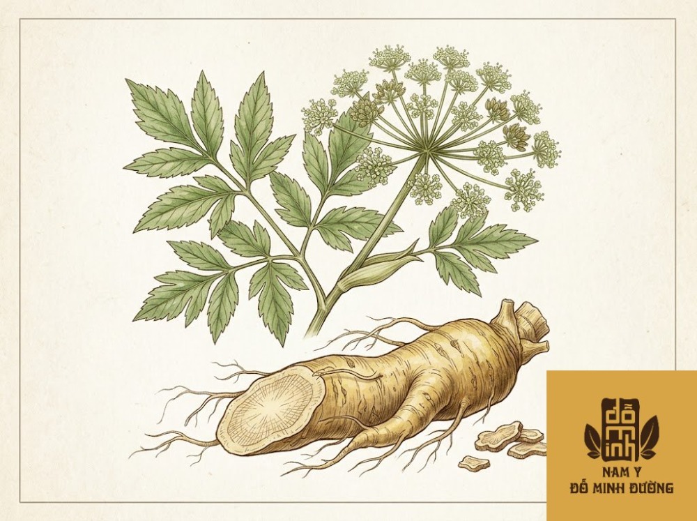 cây bạch chỉ trị đau cơ