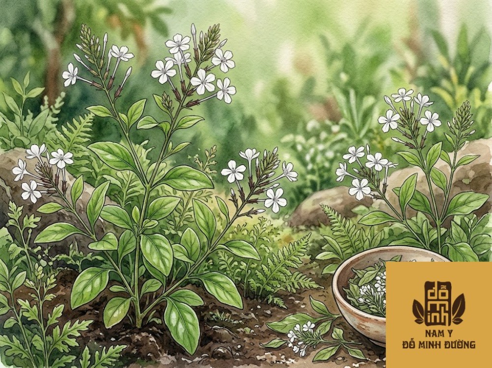 cây bạch hoa xà giảm viêm khớp