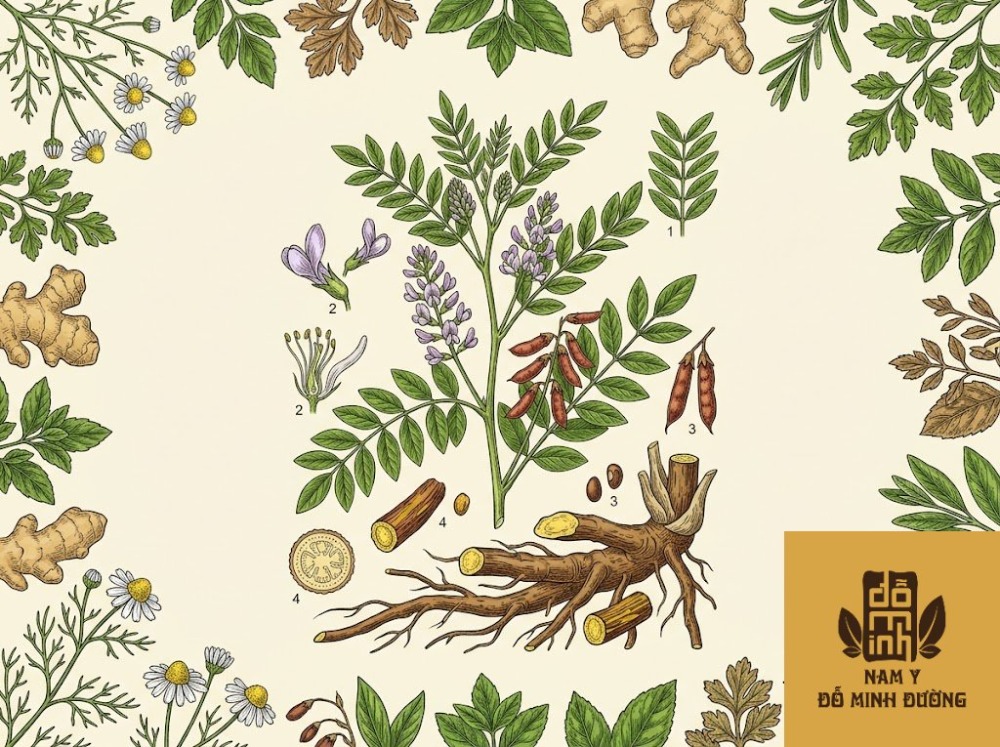 cây cam thảo chữa đau khớp gối