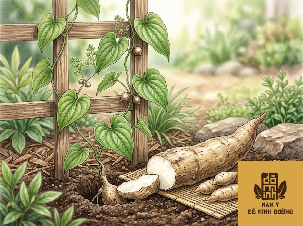 cây củ mài giúp giảm đau cơ