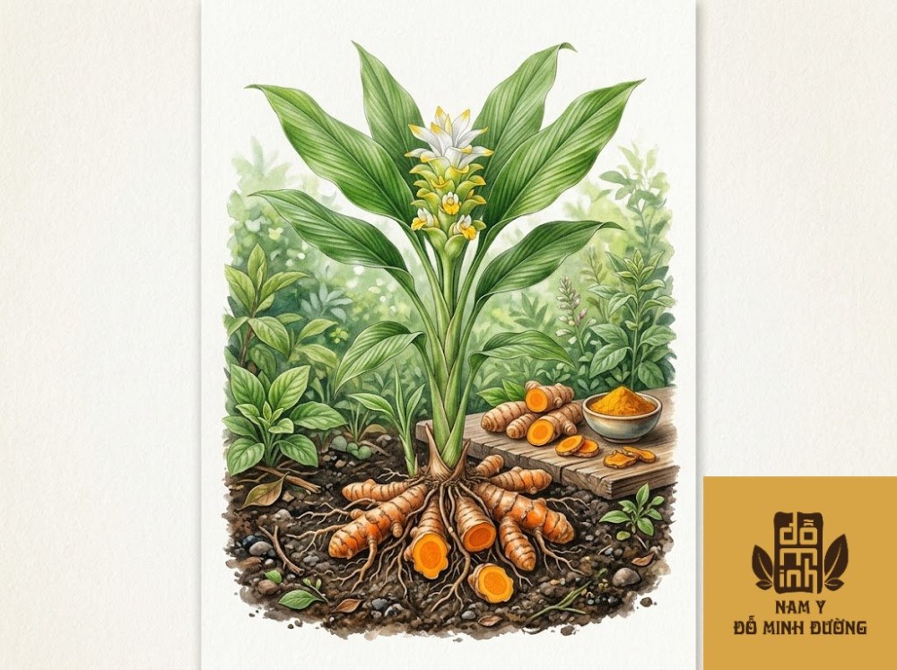 cây củ nghệ vàng giúp phục hồi khớp