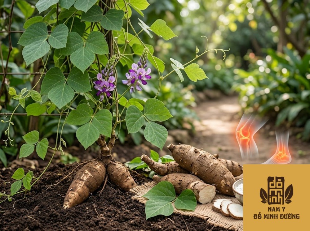 cây củ sắn dây giảm đau khớp