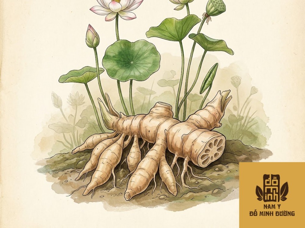 cây củ sen chữa thoái hóa khớp