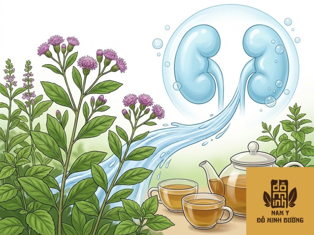 cây cúc tần hỗ trợ làm sạch thận