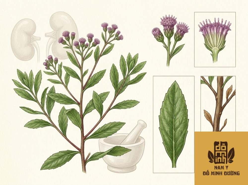 cây cúc tần trị bệnh thận