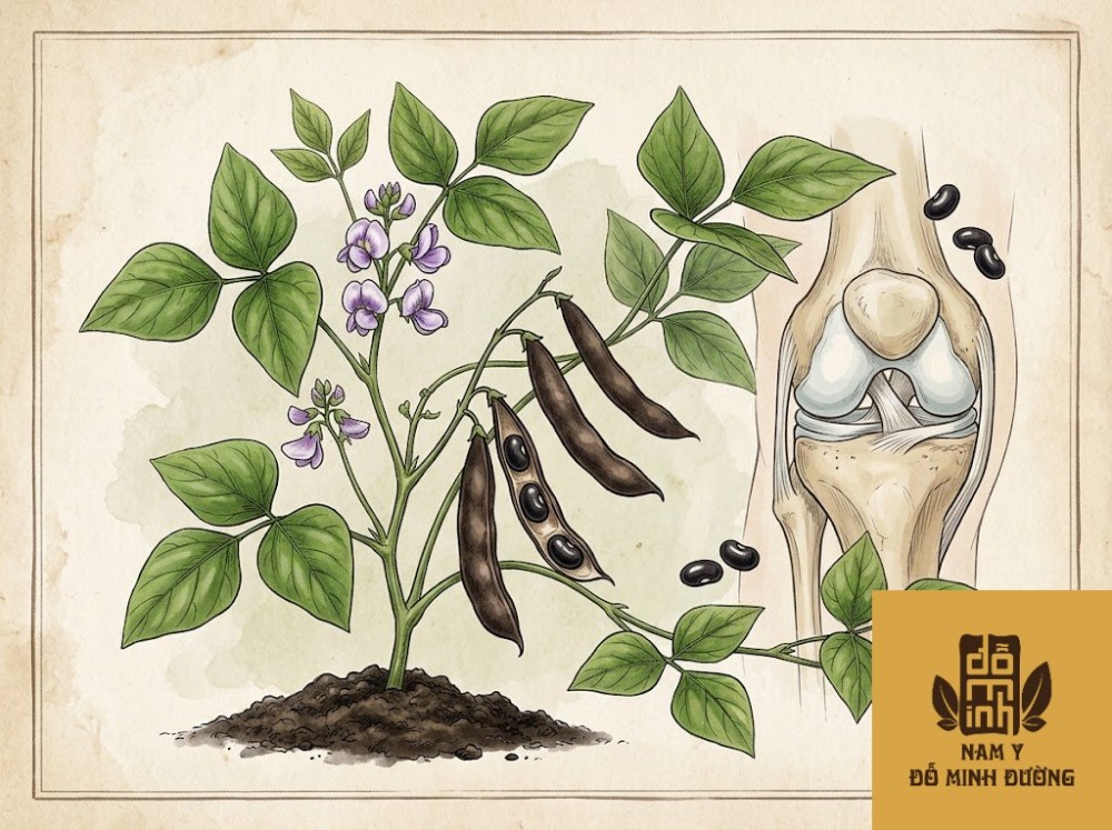 cây đậu đen giúp hỗ trợ khớp gối