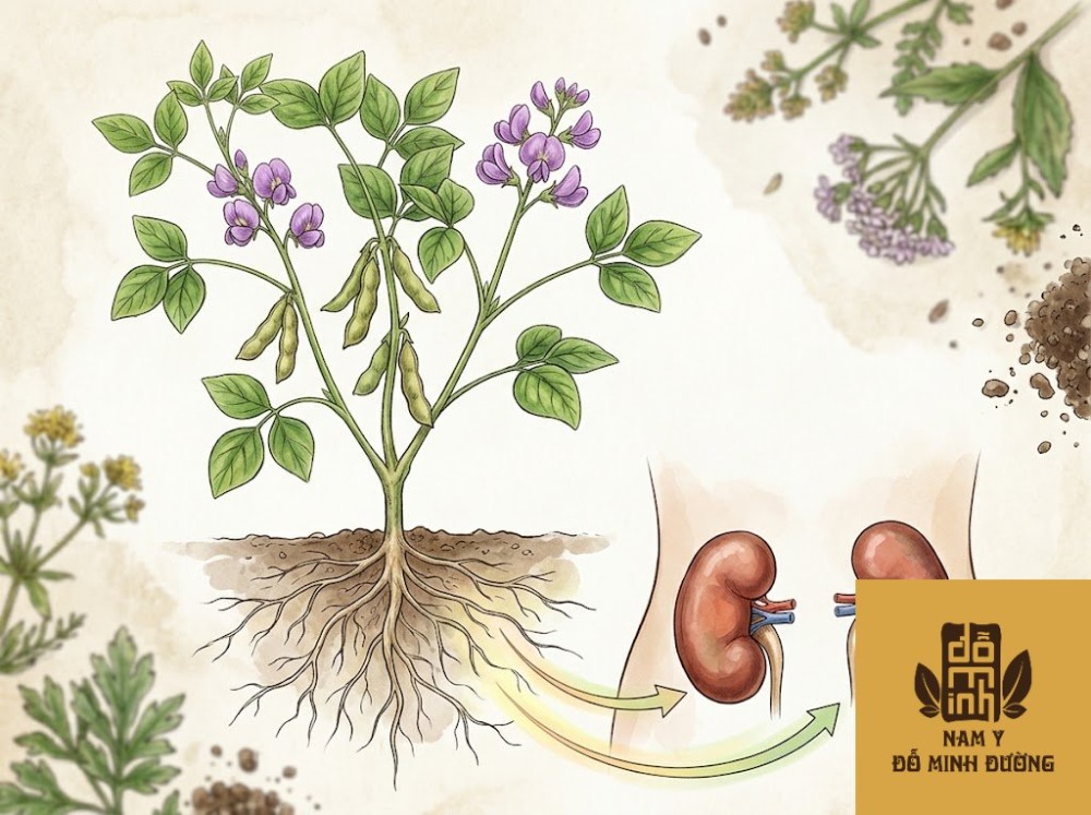 cây đậu nành giúp thận khỏe