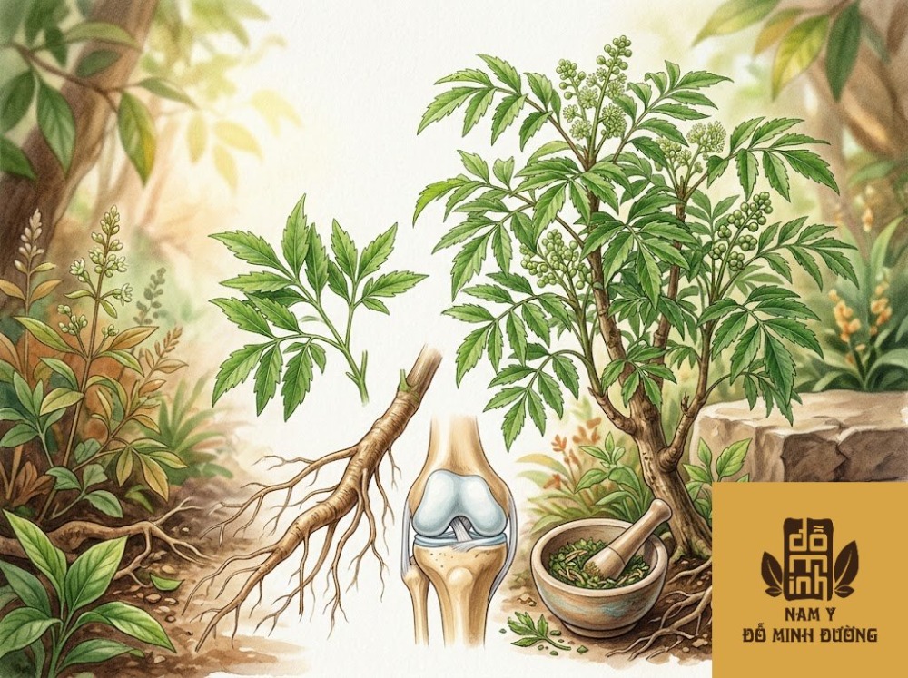 cây đinh lăng chữa viêm khớp gối