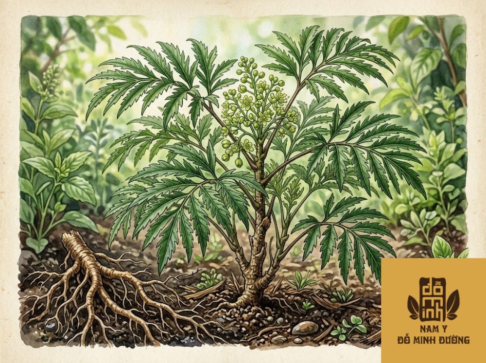 cây đinh lăng giảm đau lưng hiệu quả