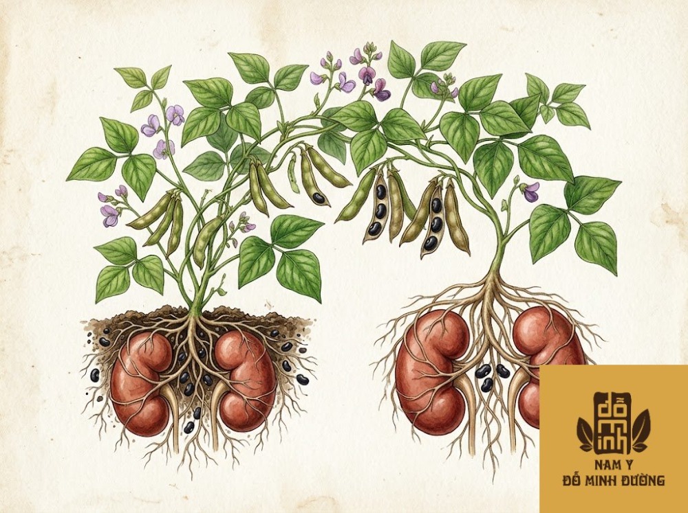 cây đỗ đen bảo vệ thận
