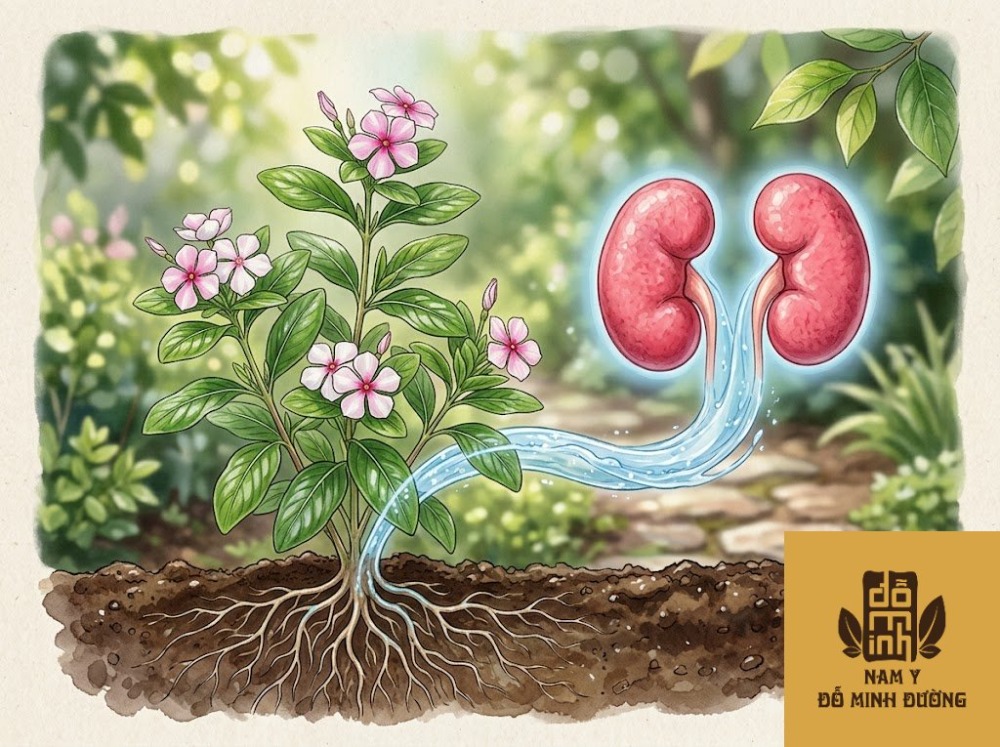 cây dừa cạn giúp bảo vệ thận cây dừa cạn giúp bảo vệ thận