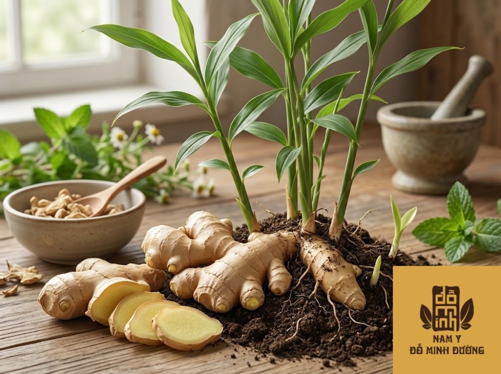 cây gừng chữa đau cơ xương