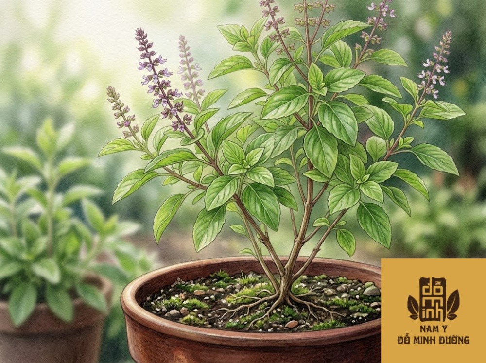 cây húng quế trị bệnh thận hiệu quả