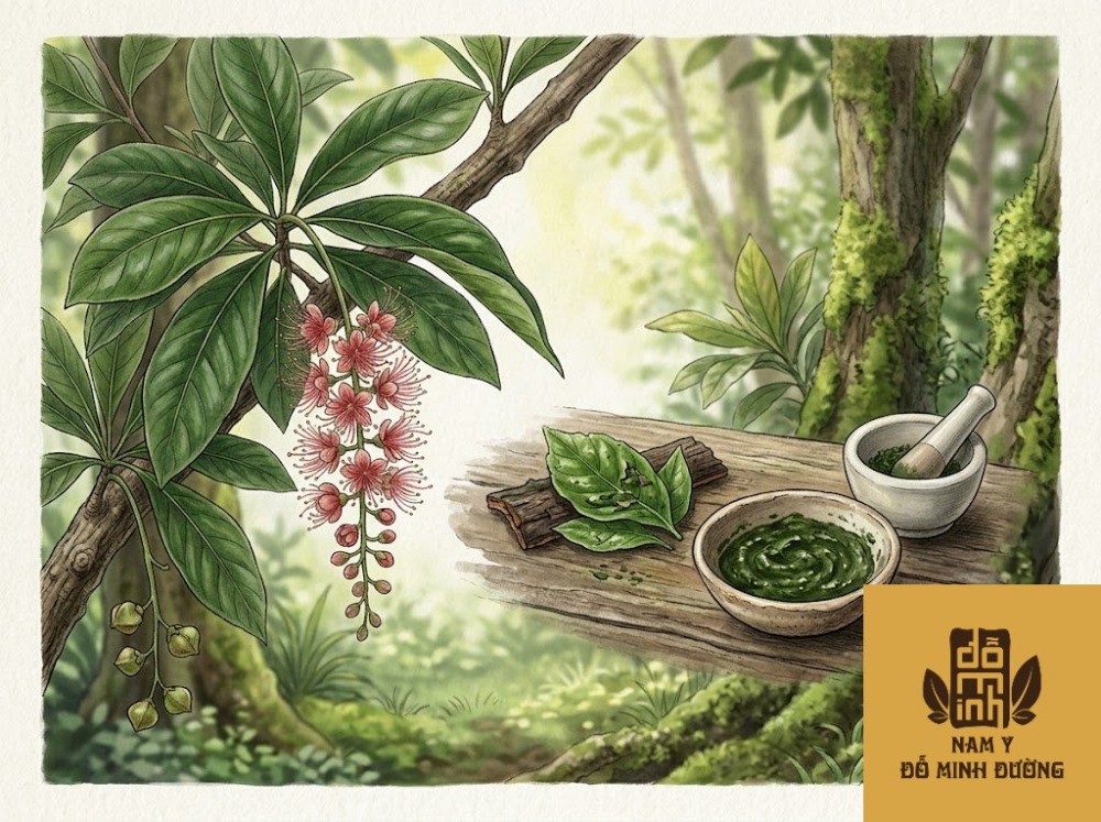 cây lộc vừng trị sưng tấy ngoài da