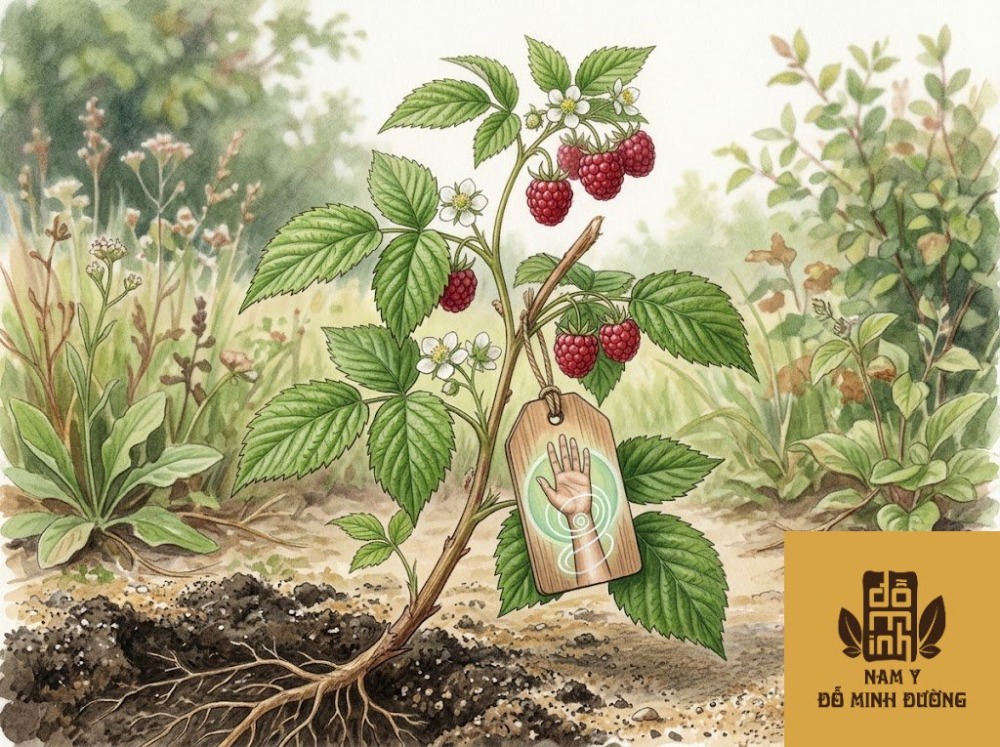 cây mâm xôi hỗ trợ làm dịu cơn đau khớp