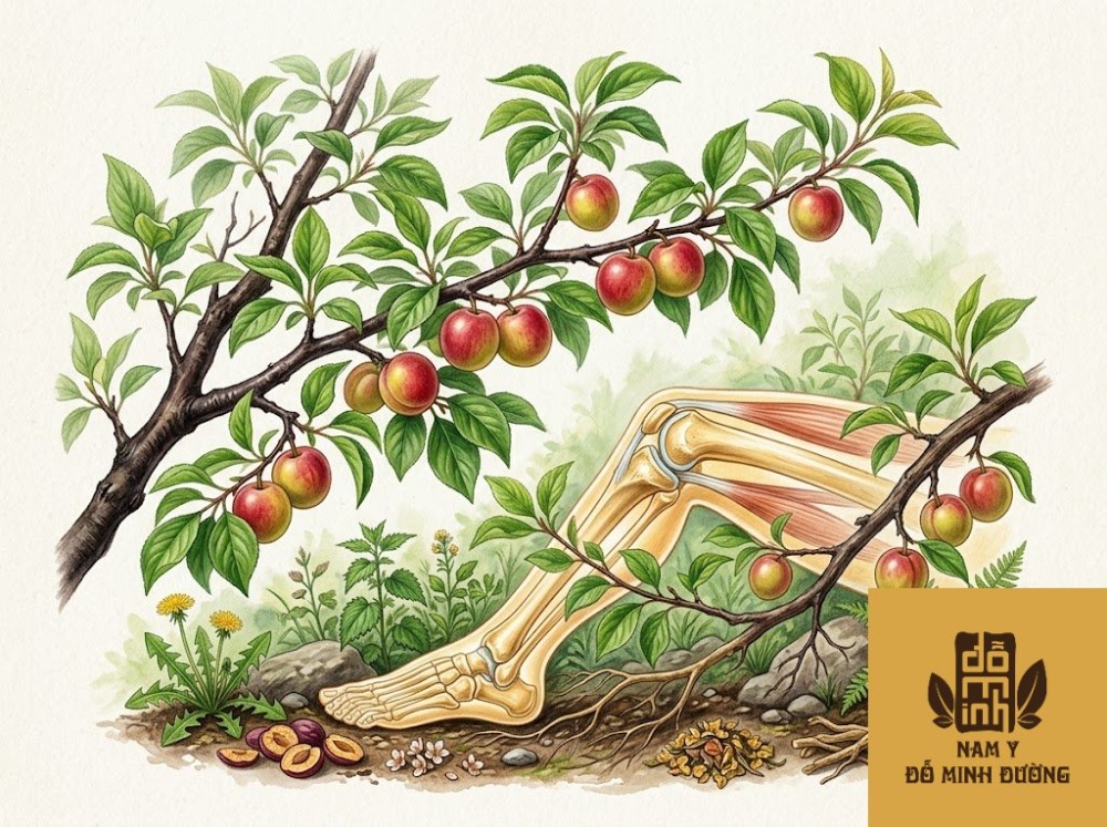 cây mận giúp phục hồi cơ xương khớp