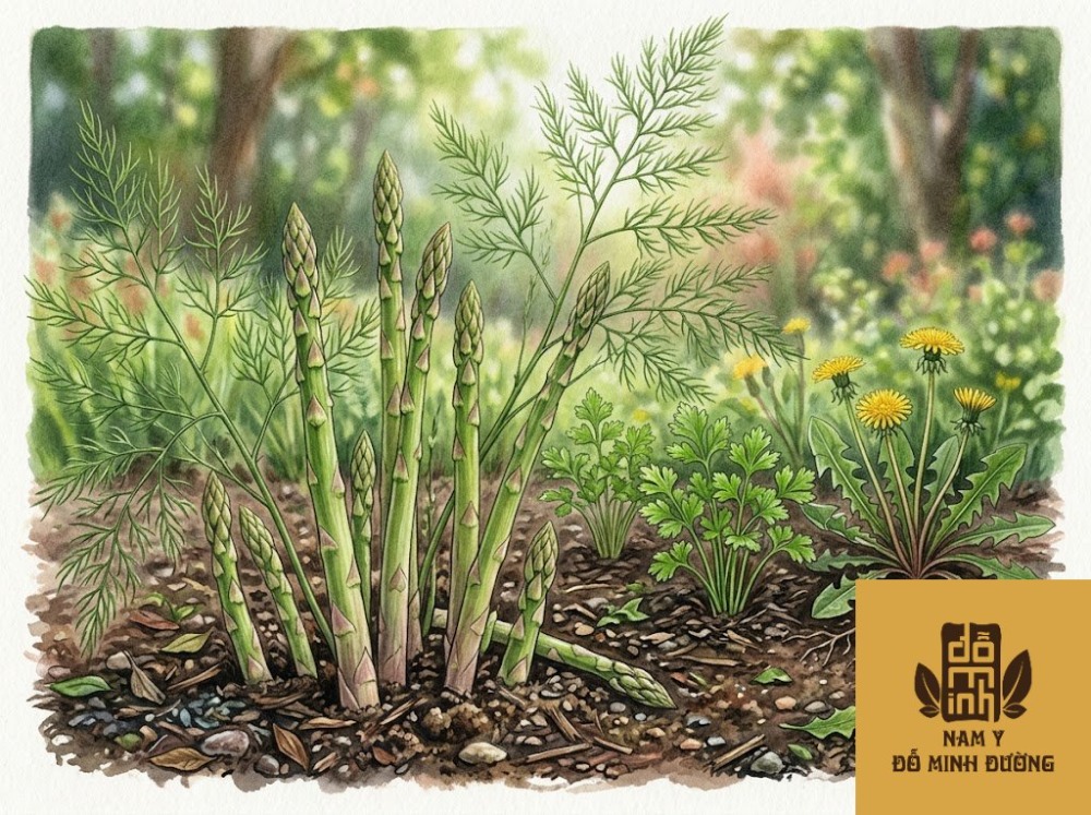 cây măng tây chữa bệnh thận