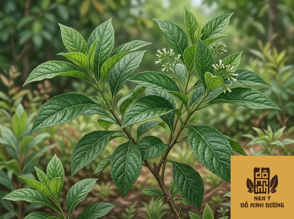 cây mật gấu (lá đắng) trị viêm da do rối loạn chuyển hóa