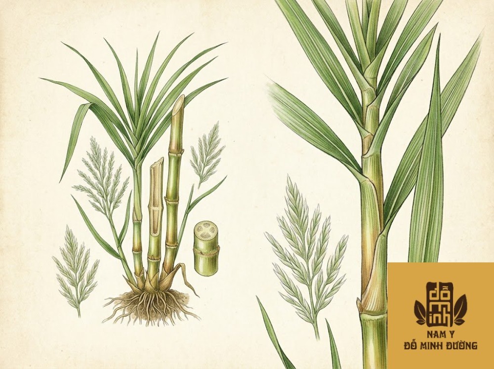 cây mía lau hỗ trợ điều trị thận