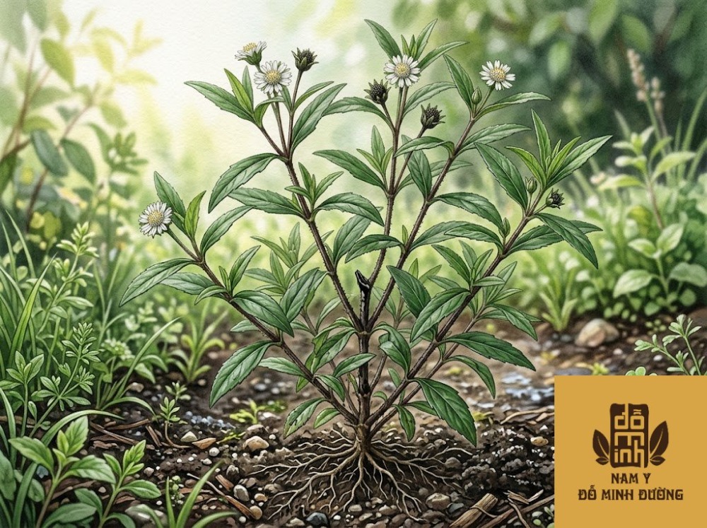 cây mực đen hỗ trợ điều trị thận yếu