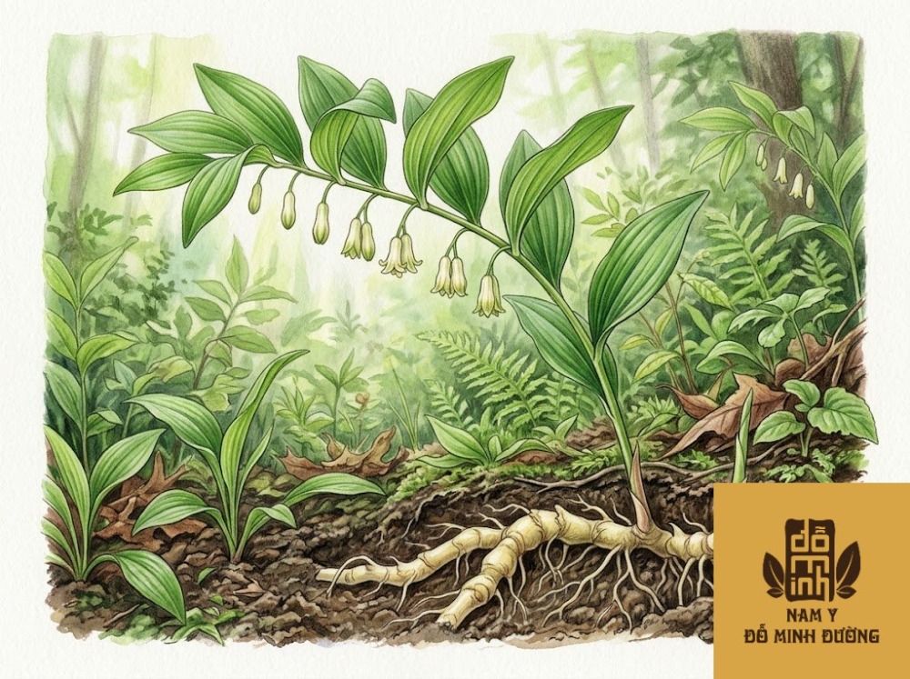 cây ngọc trúc hỗ trợ cải thiện cơ xương